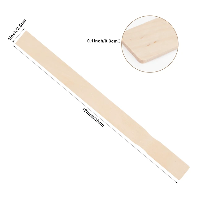 Alt view image 2 of 6 - 30 Pcs Wooden Paint Stirrers,12 Inch Mixing Sticks