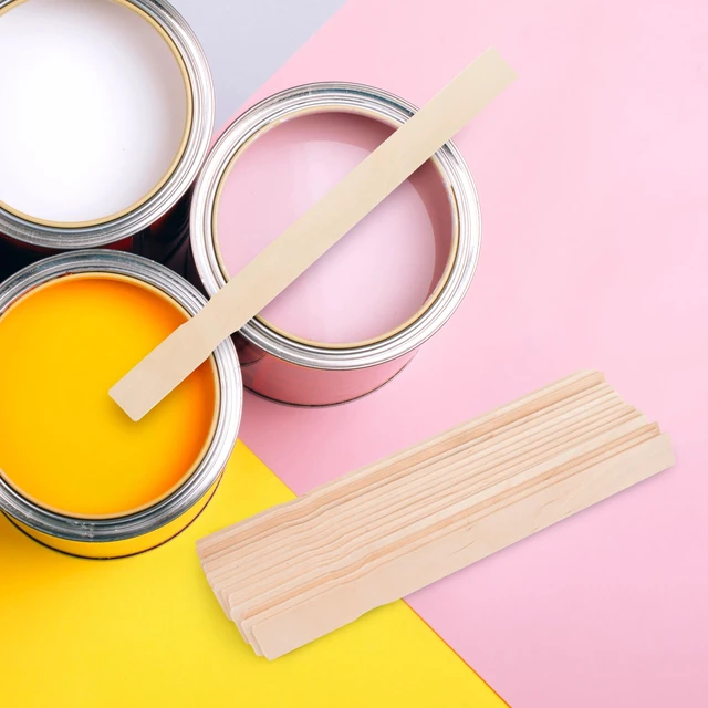 Alt view image 4 of 6 - 30 Pcs Wooden Paint Stirrers,12 Inch Mixing Sticks