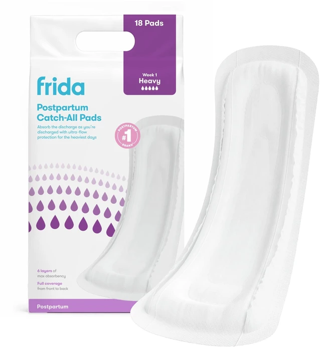 Main image of Postpartum Pads, Leak Proof Feminine Care Maxi Pads, 6 Layers | 6 Layers of Protection for Maximum Absorbency, 18 Count, Comfortable Feminine Care After Birth