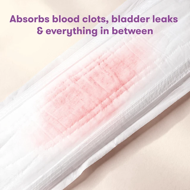 Alt view image 3 of 6 - Postpartum Pads, Leak Proof Feminine Care Maxi Pads, 6 Layers | 6 Layers of Protection for Maximum Absorbency, 18 Count, Comfortable Feminine Care After Birth
