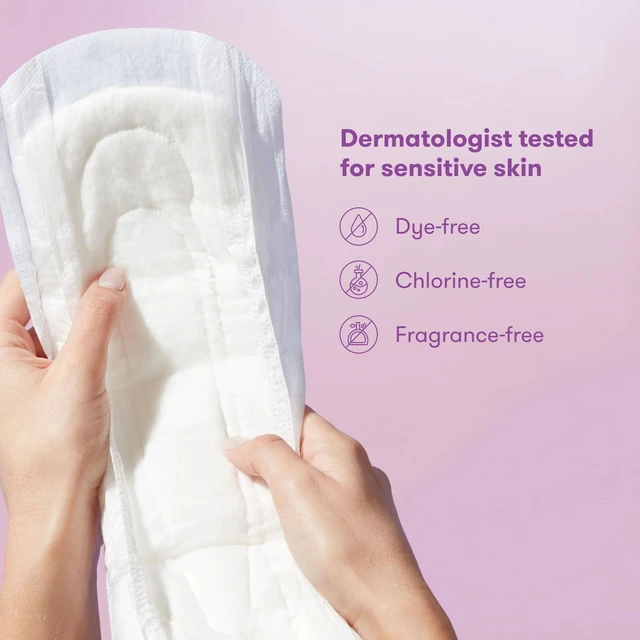 Alt view image 4 of 6 - Postpartum Pads, Leak Proof Feminine Care Maxi Pads, 6 Layers | 6 Layers of Protection for Maximum Absorbency, 18 Count, Comfortable Feminine Care After Birth