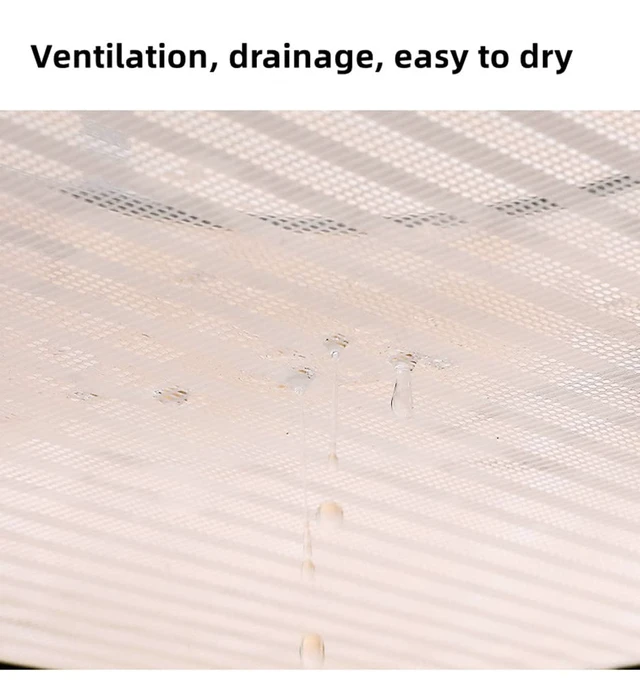 Alt view image 3 of 6 - Foldable Drying Fishing Net, Hanging Drying Net Rack Clothes Dry Basket with Zipper, Indoor and Outdoor Plants Dryer for Shrimp Fish Fruit Vegetables Herb (1 Layer)