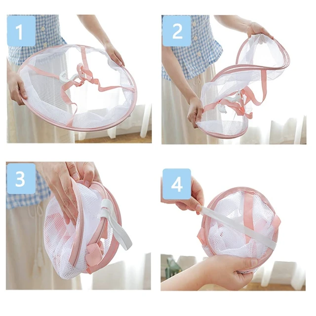 Alt view image 7 of 7 - 2 Pack Drying Rack Clothing Collapsible Laundry Basket 23'' Folding Hanging Dry Net Mesh Dryer with Hook for Clothes Drying Household Lingerie Sweater Blouse Herb (1Tier+2Tier)