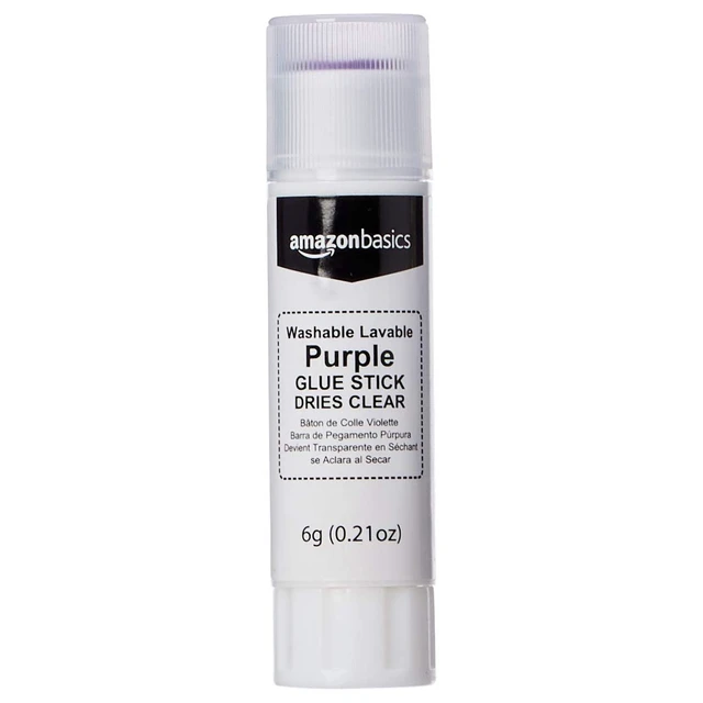 Alt view image 2 of 4 - Purple Washable School Glue Sticks for Classroom Supplies and DIY Art, Dries Clear, 0.21 oz Stick, 4-Pack