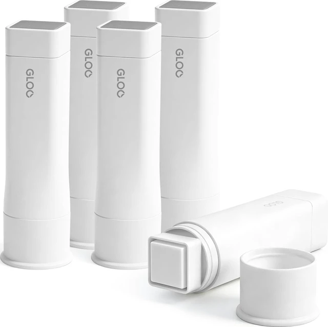 Main image of Gloo Square Glue Stick, Firm Stick, Small Size, Pack of 5 (TA-G301-5P)