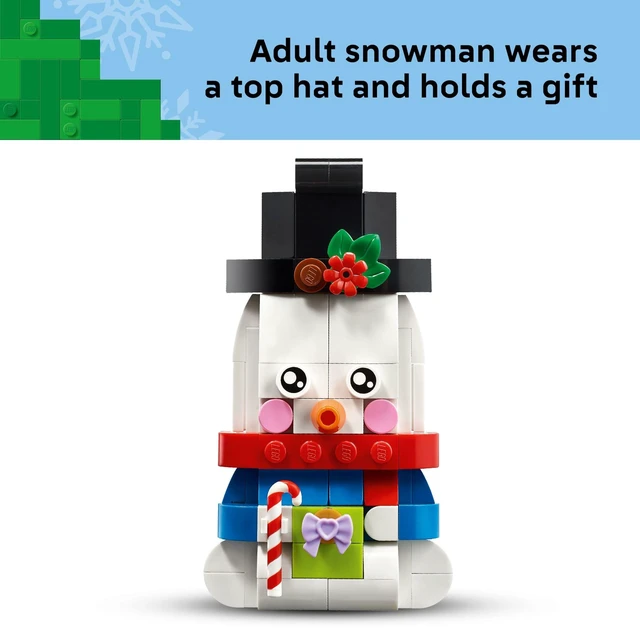 Alt view image 4 of 6 - Snowman Ornaments 40812 | Christmas Craft, Building Toys, Girls & Boys, Ages 6+, Christmas Tree Decoration with Hanging Rings, 168 pieces