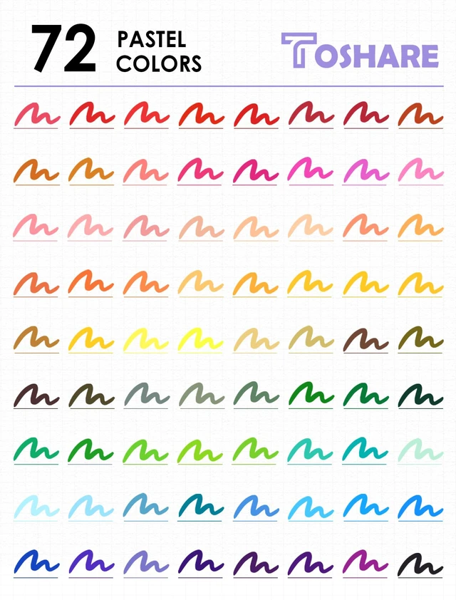 Alt view image 5 of 7 - 72 Colors Dual Tip Watercolor Markers Pens for School Supplies-Brush & Fine