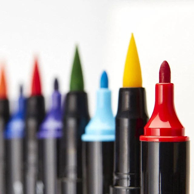 Alt view image 5 of 7 - PRO 445-24 Dual Twin-Tip Brush Pens, Multicolor, 24-Colors | Flexible Brush Tip & Fine Point Nib, Water-Based Blendable Ink, Non-Toxic & Acid-Free, Ideal For Calligraphy & Sketching