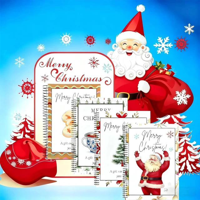 Alt view image 3 of 5 - Christmas Gift Card Book for Adults,Merry Christmas Gift Cards - 39 Cards/Surprises On Every Page,5x7 Color Spiral Bound Card Book DIY Personalized Greeting Card for Family Students Friends Xmas Gifts