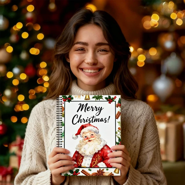 Alt view image 5 of 5 - Christmas Gift Card Book for Adults,Merry Christmas Gift Cards - 39 Cards/Surprises On Every Page,5x7 Color Spiral Bound Card Book DIY Personalized Greeting Card for Family Students Friends Xmas Gifts