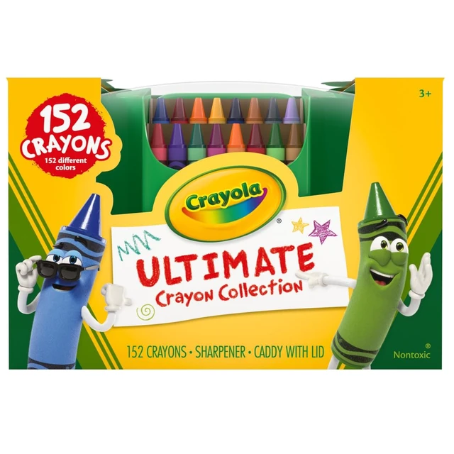 Alt view image 2 of 7 - Ultimate Crayon Box Collection 152ct, Bulk School Supplies for Kids | Cute School Supplies, Bulk Crayons Caddy, Kindergarten & Elementary Classroom Must Haves, Gift for Kids, Ages 3+