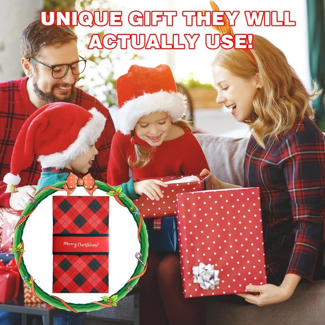 Alt view image 7 of 7 - 5Pcs Handmade Christmas Gift Card Booklet, Handmade ChristmasGift Card Holder Book, Christmas Money Holder Envelope Booklet, DIY XmasGift, Party Gift Supplies