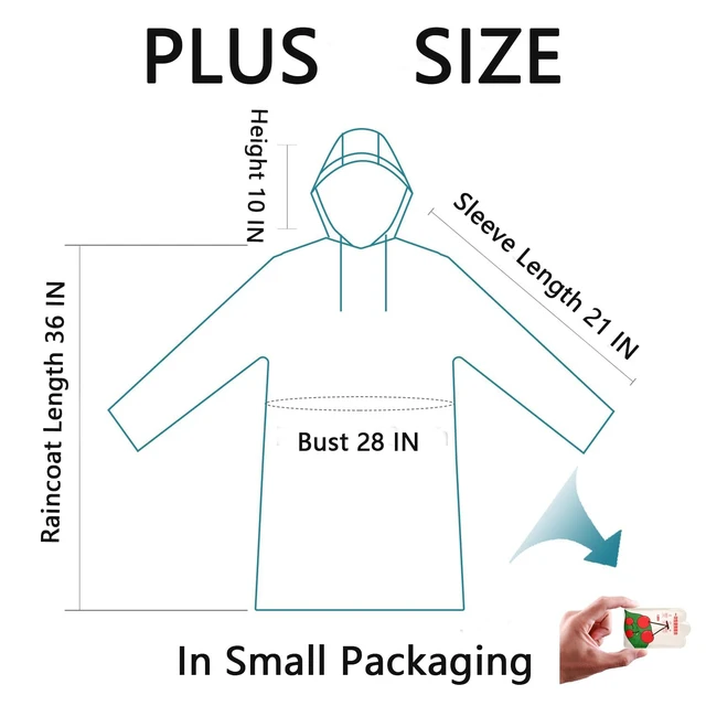 Alt view image 4 of 6 - Disposable Rain Poncho Emergency Ponchos Rain Coat for Kids Compact Size 7 Packs 7 Color