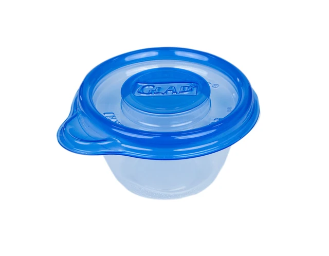 Alt view image 3 of 5 - GladWare Mini Round Food Storage Containers with Lids, 4 Oz, 8 Count | BPA-free plastic, lock-tight seal, reusable and stackable, snacks and portion control