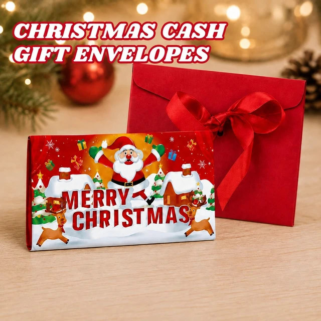 Alt view image 4 of 7 - Christmas Gift Card Book for Adults, Money Holder for Cash Gift | Paper Multi-Slot Holder, 34.39 In, For Money Gift Ideas, Cash Gift Ideas And Gift Envelopes For Cash Christmas Gifting