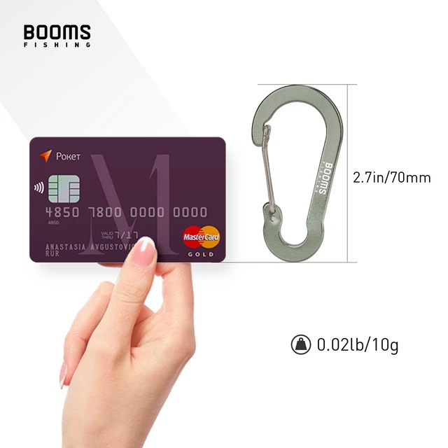 Alt view image 7 of 7 - CC5 Multi-Use Carabiner Clips, 10 Pack 2.7" Small Caribeener Clips, Mini Keychain Caribeaner Clip, Aluminum D Ring Carabiners, Gun Metal