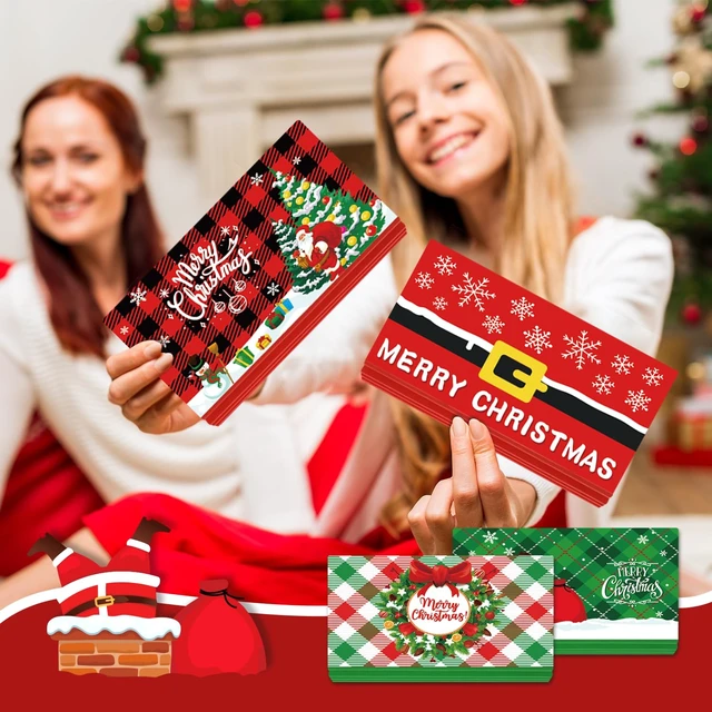 Alt view image 5 of 7 - 6Pcs Christmas Money Holders Cards Booklet for Christmas Cash Gifts | 6-Slot each Bill & Gift Card Holder for Xmas Gifts, Xmas Money Holder for Cash Gift Ideas