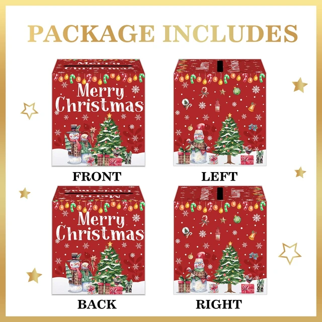 Alt view image 3 of 7 - Christmas Party Surprise Gifts, Christmas Money Box for Cash Pull, Xmas Money Pull Box with Snowman Card and Transparent Bags, Xmas Cash Pull Boxes, Cash Pull Box for Kids Adults