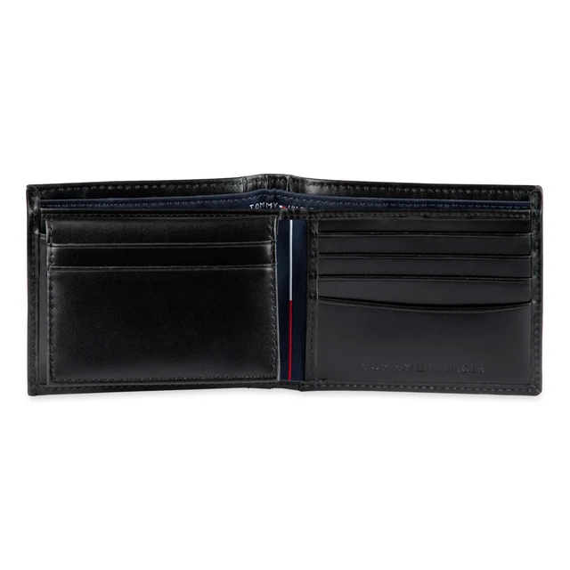 Alt view image 2 of 5 - mens Slim Leather Passcase Wallet With Removable ID Window Black Cambridge