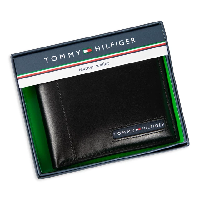 Alt view image 5 of 5 - mens Slim Leather Passcase Wallet With Removable ID Window Black Cambridge