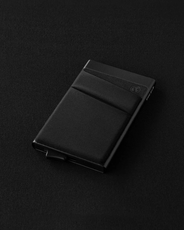 Alt view image 5 of 6 - Card Holder with Money Pocket Pop Up Wallet RFID Blocking Slim Metal Bank Card Case Holds 5 Cards and Notes (Black)