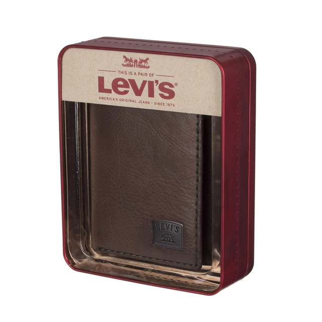 Alt view image 7 of 7 - Men's Trifold Wallet-Sleek and Slim Includes Id Window and Credit Card Holder, Brown Stitch, One Size