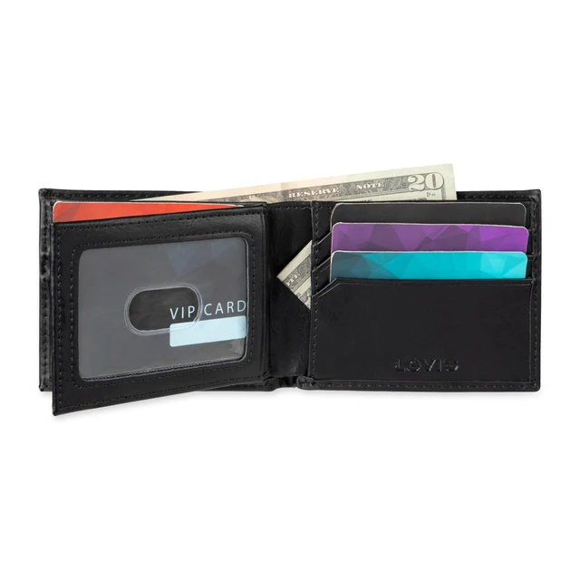 Alt view image 7 of 7 - Men's Extra Capacity Slimfold Wallet, Charcoal Black, One Size