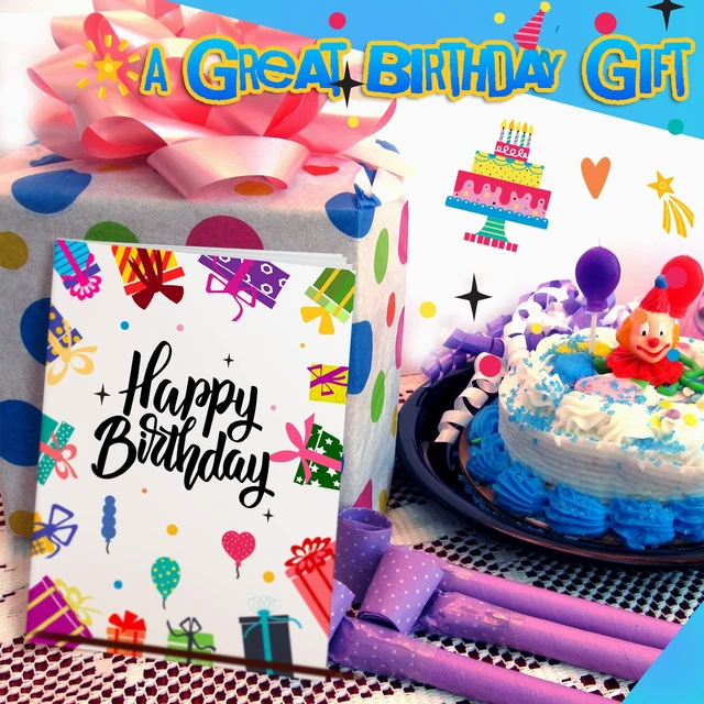 Alt view image 7 of 7 - 4 Set Birthday Gift Card Booklet Mini Money Holder Book | Multiple Slots for Cash, Booklet Party Favors, Surprise Card Sleeve Book, Teacher Employee Appreciation Gift, Folding Design