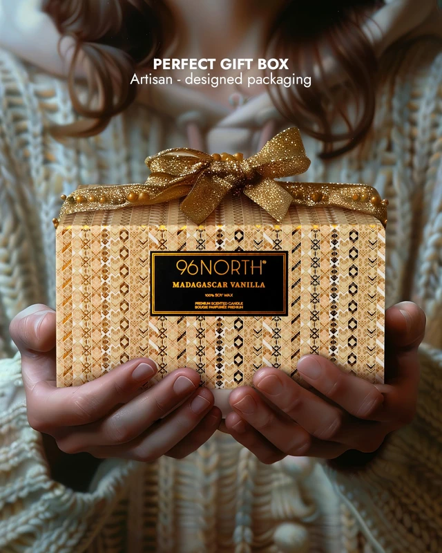 Alt view image 6 of 6 - Luxury Vanilla Soy Candles | Large 3 Wick Jar Candle | Up to 50 Hours Burning Time | 100% Natural Soy Wax | Relaxing Aromatherapy Aesthetic Candle | Housewarming Gift for Men and Women