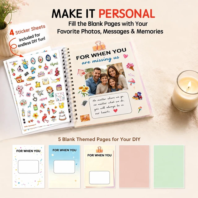 Alt view image 3 of 7 - Survival Gift Card Book, 21 Pages Graduation Gift Card Book with DlY Stickers, Back to School Gift for Freshman, Personalized College Survival Kit, Gift Card Cash Holder Booklet for Him Her
