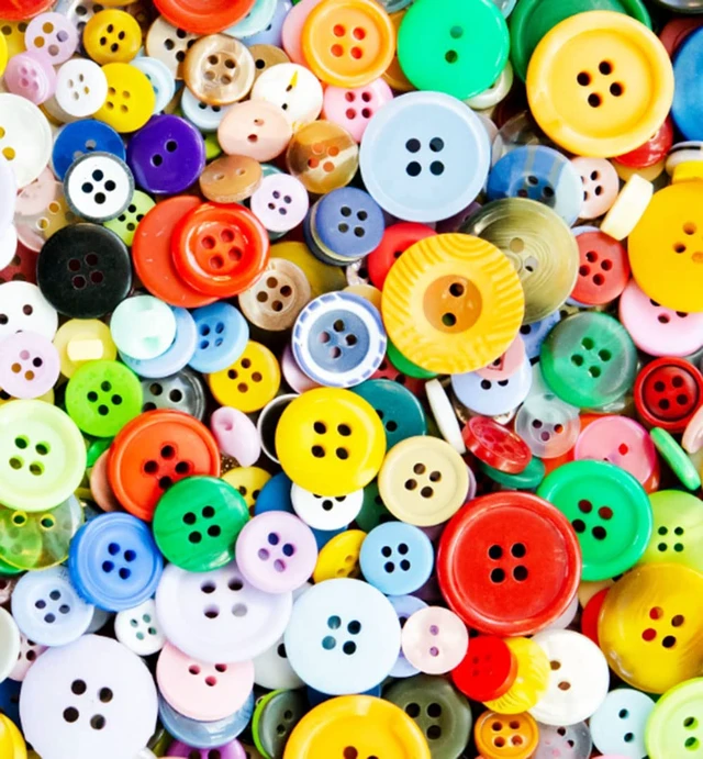 Alt view image 5 of 5 - 500-700 PCS Assorted Mixed Color Resin Buttons, 2 and 4 Holes Round Craft | Buttons for Sewing DIY Crafts Manual Button Painting,DIY Handmade Ornament