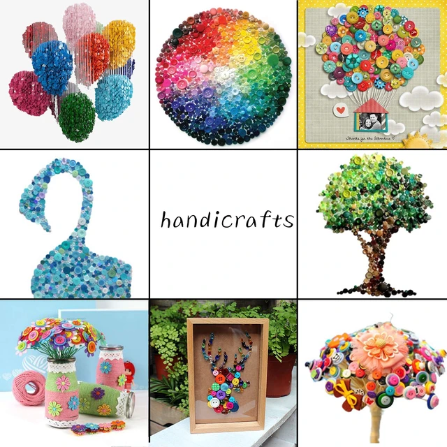 Alt view image 6 of 7 - 1500 pcs Round Resin Buttons for Crafts DIY Sewing Ornaments