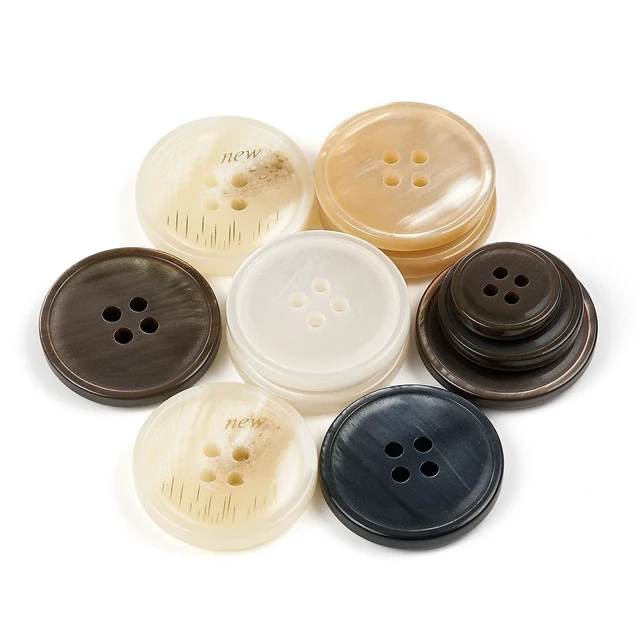 Alt view image 4 of 5 - 105Pcs Mixed Sewing Buttons,5 Color 4-Hole Craft Buttons,3 Size (15mm, 20mm, 25mm) Sewing Buttons for Clothes, Suitable for for DIY Crafts, Coats, Shirts, Pants, ShortsColor5