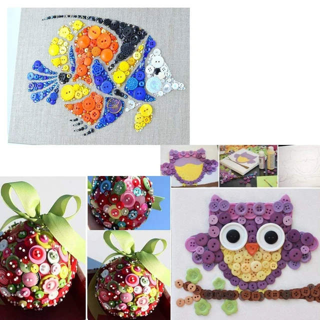 Alt view image 3 of 4 - 1 Inch Buttons Sewing Flatback Resin Button 12 Mixed Colors Pack of 100