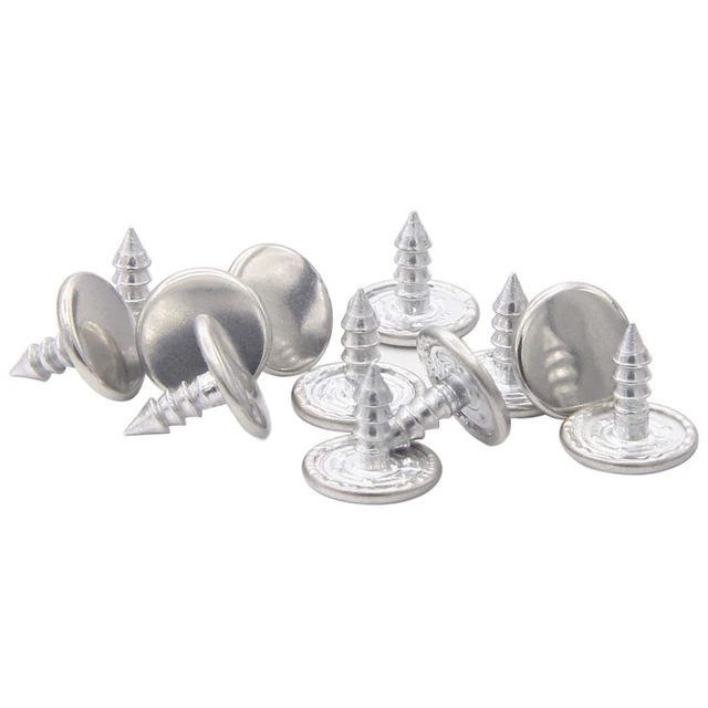 Alt view image 4 of 6 - 20mm Replacement Jean Buttons 12 Sets Combo Copper Tack Buttons | No Sew Metal Jean Tack Buttons for Shirts, Jeans, Suspenders, Jackets
