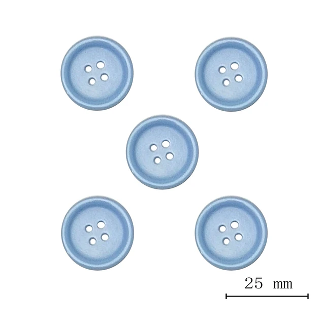 Alt view image 3 of 5 - 100pcs Resin Button Solid Color 4Holes Craft Clothe Sewing Card Making Sweater Shirt (Multi-Color, 1"(25mm))