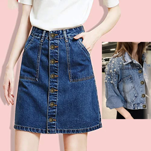 Alt view image 5 of 7 - Buttons for Jeans,17 mm no-sew nailess Removable Metal Jeans Buttons Replacement Repair Combo Thread Rivets and Screwdrivers,12 Replacement Buttons, Simple Installation, Reusable.