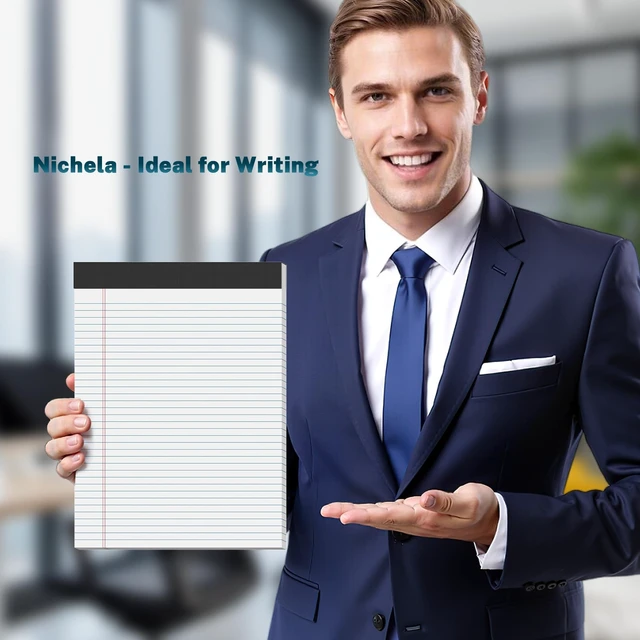 Alt view image 5 of 7 - 12 Pcs Legal Pads 8.5" x 11" College Ruled Note Pads 8.5 x 11.75 Inch Micro-Perforated Notepad 360 Sheets in Total Lined Writing Paper Notebook for Office, School Supplies & To-Do Lists 30 Sheets/Pad