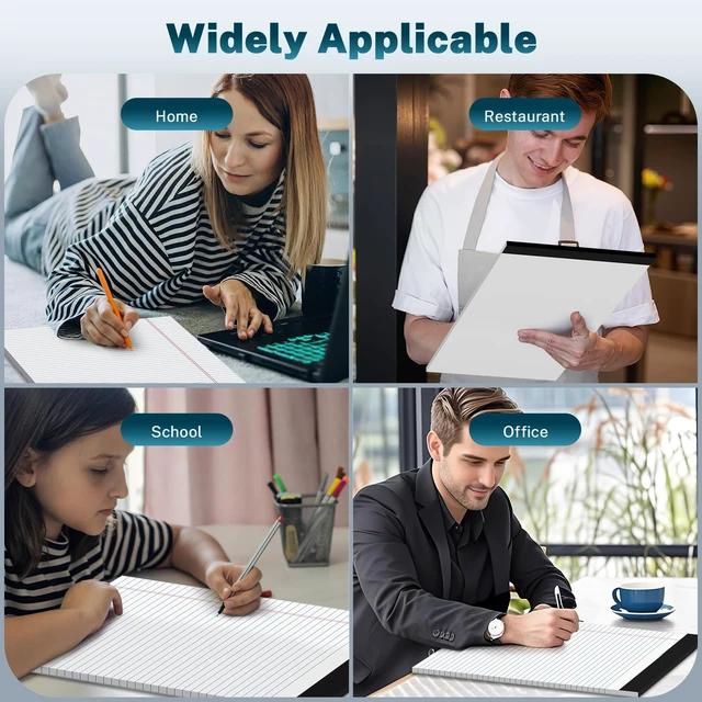 Alt view image 7 of 7 - 12 Pcs Legal Pads 8.5" x 11" College Ruled Note Pads 8.5 x 11.75 Inch Micro-Perforated Notepad 360 Sheets in Total Lined Writing Paper Notebook for Office, School Supplies & To-Do Lists 30 Sheets/Pad