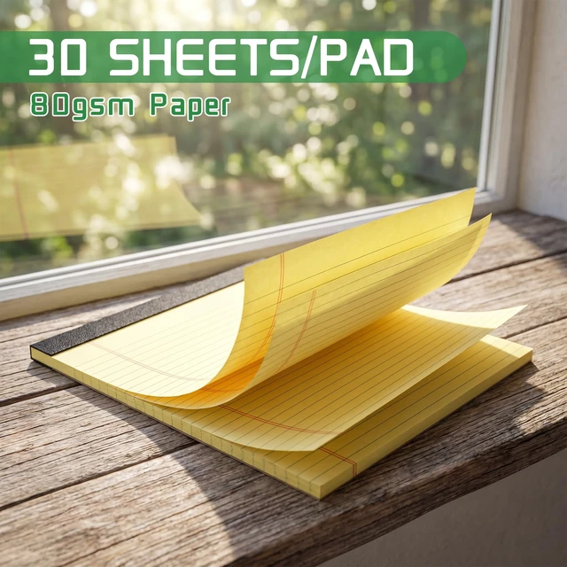 Alt view image 4 of 7 - 5Pack Note Pads 5x8,Legal Pads Multicolor College Ruled Legal Pads | 30 Sheets/Pad,Easy To Peel Off Memo Scratch Pads For Office Supplies,School,Work And Daily To-Do Lists