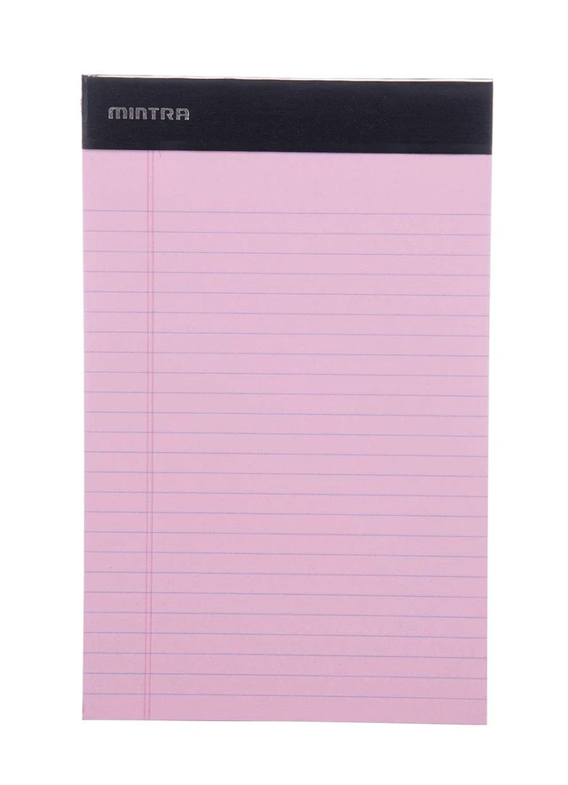 Alt view image 3 of 7 - Colorful Legal Pads - Includes 2 Blue, 2 Pink, and, 2 Green Writing Pads, Micro Perforated Lined Sheets, Ideal for Professional & Personal Use, 5"x8" Narrow Ruled, 6 pack Basic Pastel