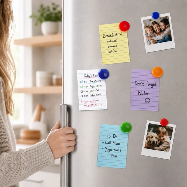 Alt view image 2 of 7 - 36pcs Mini Note Pads 3x5 Pocket Notebook for Writing | Office Supplies, Multicolor, 80GSM Heavyweight Paper, 45 Sheets Per Notepad, Perforated