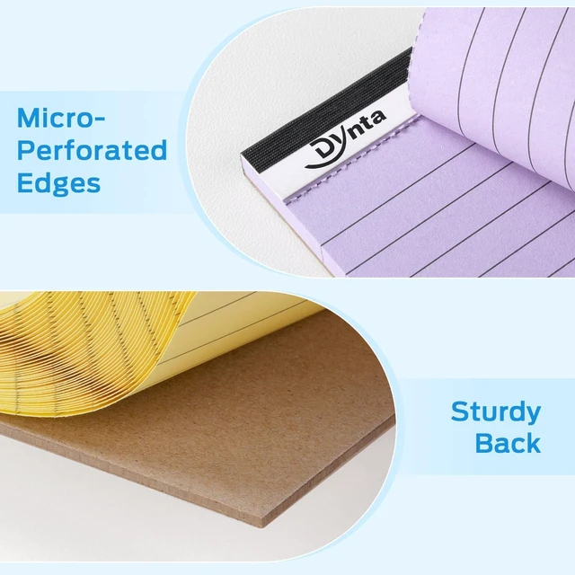 Alt view image 7 of 7 - 36pcs Mini Note Pads 3x5 Pocket Notebook for Writing | Office Supplies, Multicolor, 80GSM Heavyweight Paper, 45 Sheets Per Notepad, Perforated