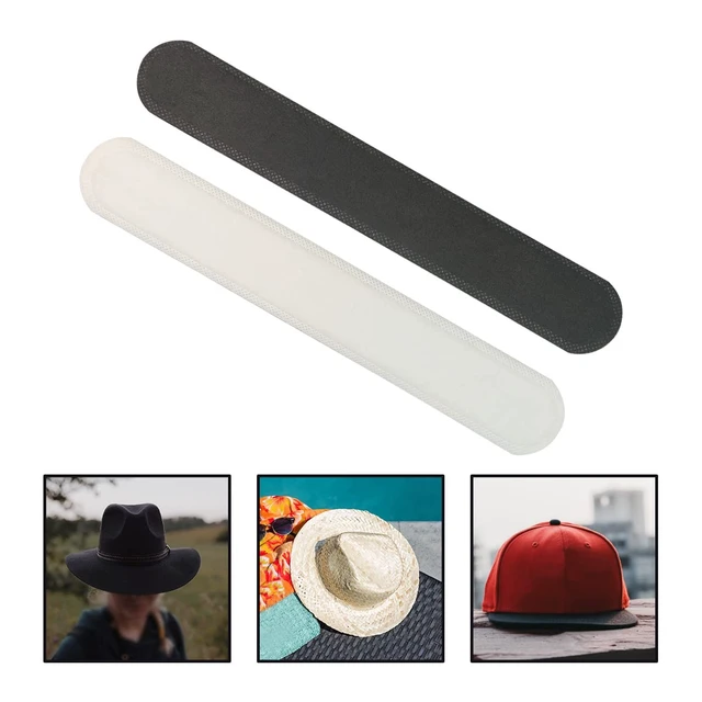 Alt view image 3 of 7 - 20Pcs Tape Caps Sweatband Hat Liner Absorbent Sweat Pad for Skin Friendly Absorbent Sweat White