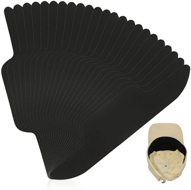 Main image of 50Pcs Hat Sweat Liner for Baseball Cap, Disposable Absorbing Sweat Band Pad | Hat Sweat Protector Prevents Stains for Men or Women Outdoor Sports or Work, Black