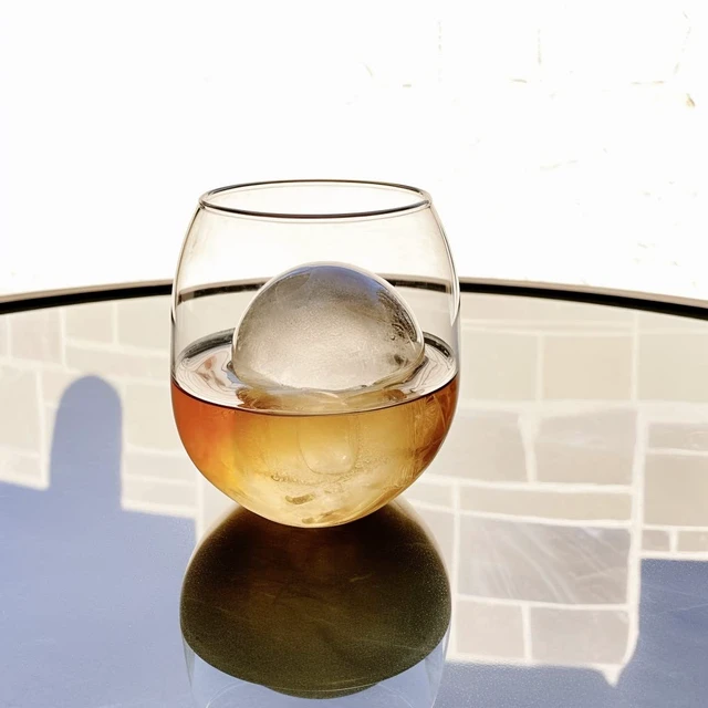 Alt view image 7 of 7 - Ball Ice Cube Tray and Big Cube Molds for Whiskey, Slow Melting Set | 100% Silicone, No Plastic, Easy Release, Sphere & Square Combo, Ideal for Gifting & Elevating Cocktails at Home
