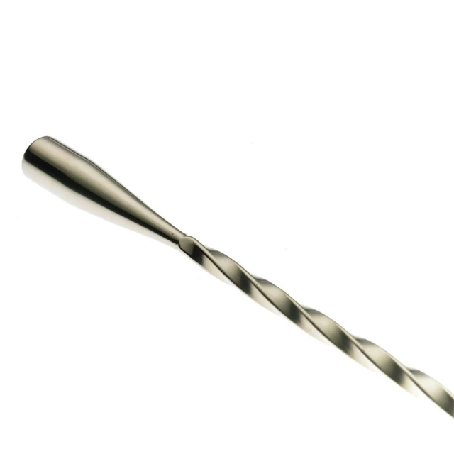 Alt view image 2 of 4 - Teardrop Bar Spoon, End 11 13/16" (30 cm), Stainless Steel