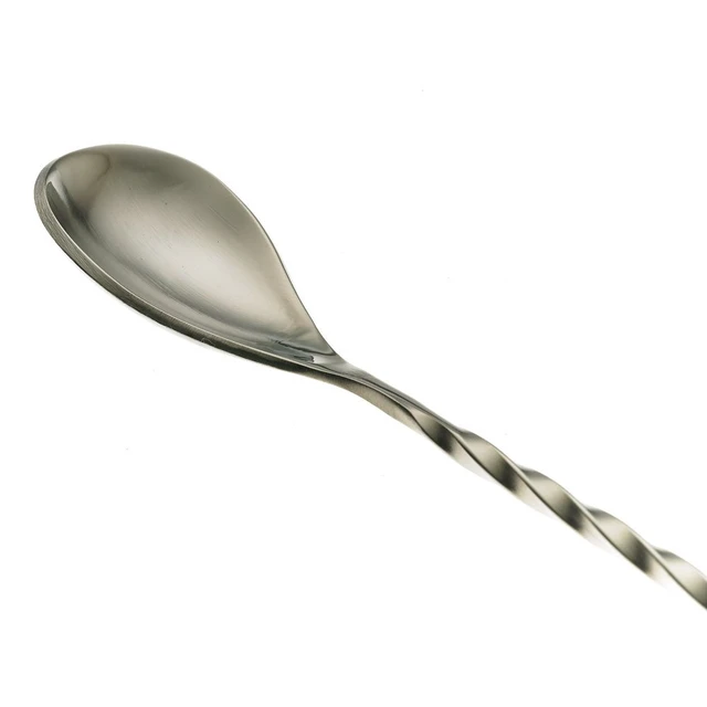Alt view image 3 of 4 - Teardrop Bar Spoon, End 11 13/16" (30 cm), Stainless Steel