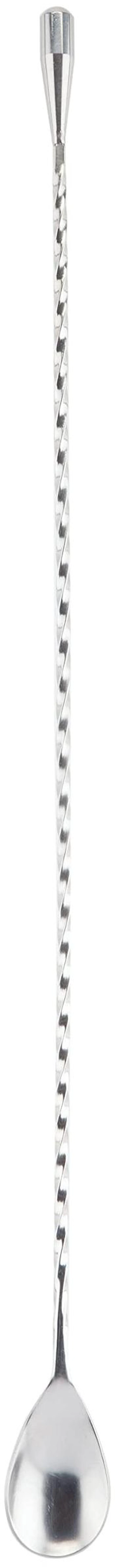 Main image of Stainless Steel Weighted Barspoon, Japanese Style Twisted Stem Handle, Teardrop Weight,Silver