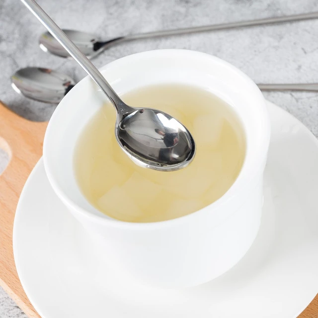 Alt view image 4 of 7 - Long Handle Iced Tea Spoons, 9" 18/10 Stainless Steel Cocktail Stirring Spoons with Thickened Ergonomic Handle, Tall Coffee & Latte Stirrers, Dessert Spoon Set, Dishwasher Safe (9 IN)